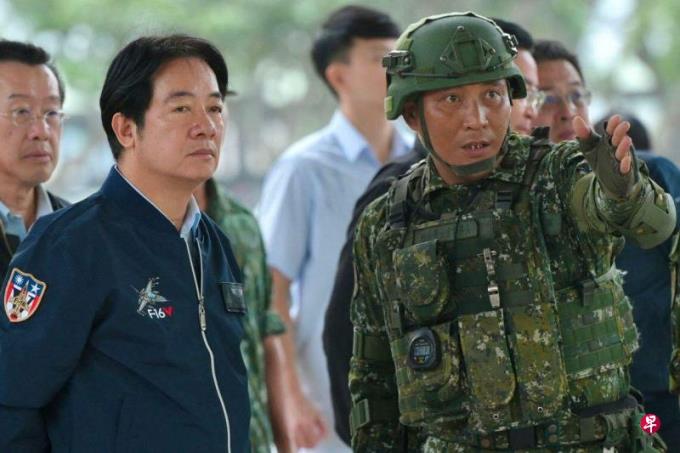 赖清德视察花莲基地 感谢空军应对大陆军演