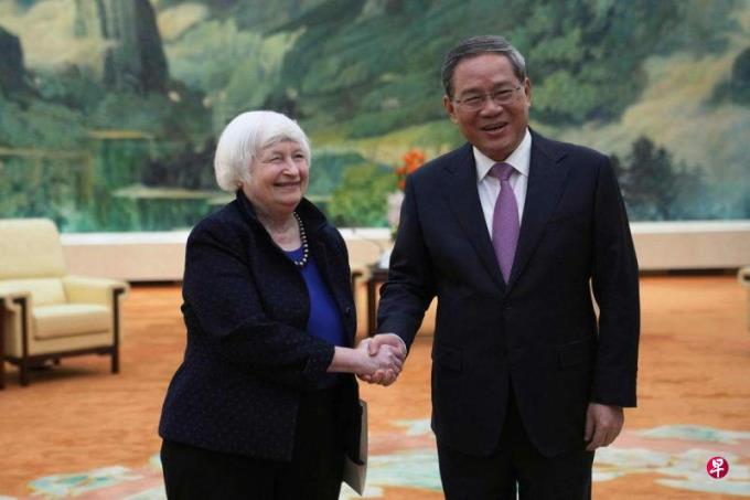 耶伦表达对中国工业产能过剩的担忧 李强吁美别把经贸问题泛政治化