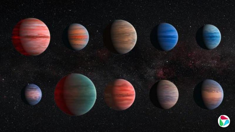 ����ľ�ǡ���Hot Jupiters�����ж�����ɫ���С��������С��һ�ţ���ߴ�Լ��̫��ϵ�е�ľ���൱