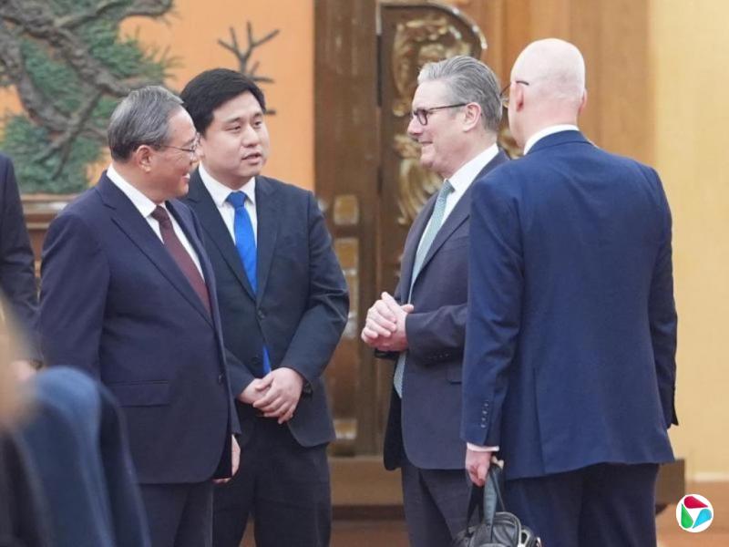 李强同英国首相斯塔默会谈 吁中英维护联合国权威